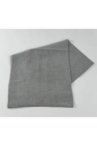 Miray Büyük Boy Pano Pamuk Eşarp - 120 X 120 - 0616 Gri