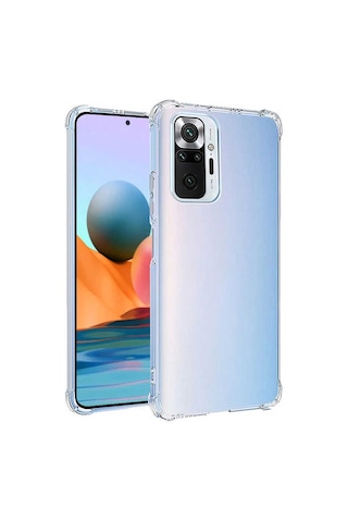 Zore Redmi Note 10 Pro Kılıf Msra Nitro Anti Shock Silikon - Renksiz Renksiz