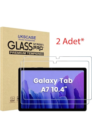 Samsung Uyumlu Galaxy Tab A7 10.4 2020 Temperli Cam Ekran Koruyucu 2 Adet