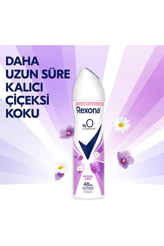 Kadın Sprey Deodorant Mystic Love%0 Alüminyum 150 Ml