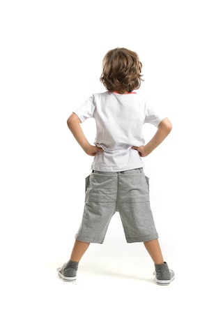 Denokids Timsah Baggy Şort Takım Çok Renkli