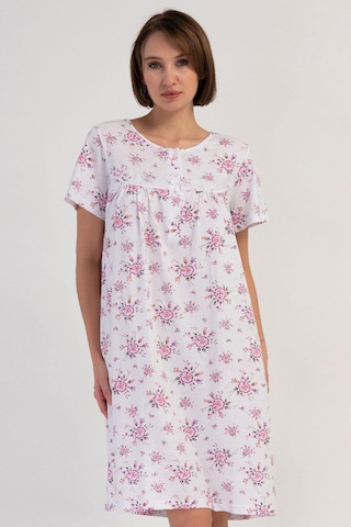 Cotonhause Kadın Kısa Kol Pembe Gecelik %100 Pamuk C8t7n7o161 Pembe