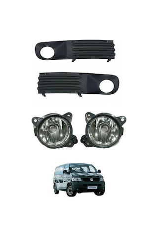 Volkswagen Transporter T5 Sis Farı Takımı Seti 2 Çerçeve 2 Far