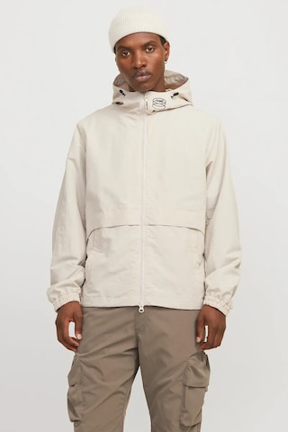 Jack & Jones Erkek Jcounıon Kapüşonlu Fermuarlı Ceket 12274049 Taş Taş