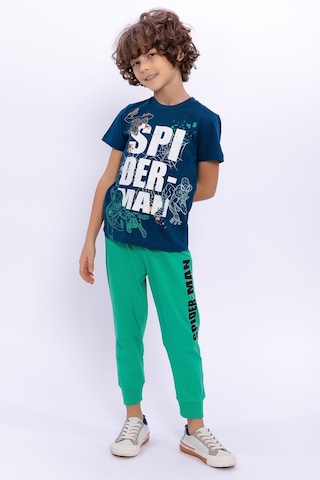 Spiderman Lisanslı Uzay Mavisi Erkek Çocuk Pijama Takımı 5274-28972 Mavi
