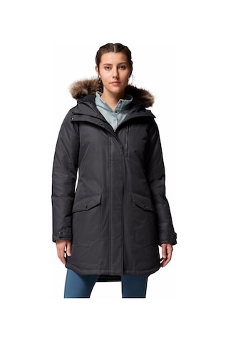 Columbia Suttle Mountain Long Insulated Kadın Mont Kadın Antrasit Melanj Wl0885-012 Antrasit