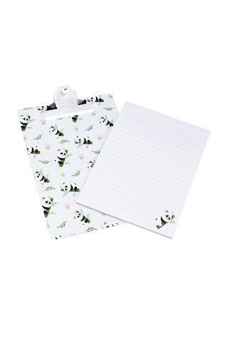 A5 Sekreterlik Ve Not Defteri Seti - Panda Desen