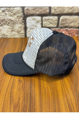 Hamze Trucker Model Baskılı Hafif Yazlık Beyzbol Cap Şapka Beyaz