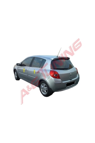 R. Clio 3 Hb Krom Cam Çıtası Tk 2006 Üzeri 4prç Paslanmaz Çelik