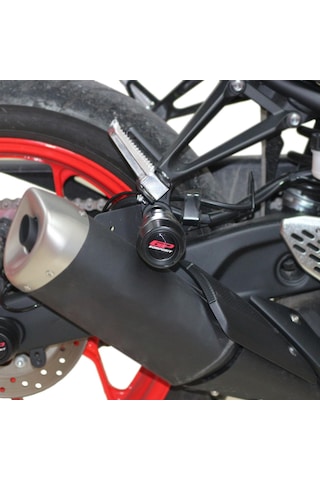 GP Kompozit Yamaha MT-25 2015-2023 Uyumlu Egzoz Koruma Takozu Siyah