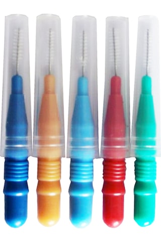 Wezone 50'li Paket Diş Arası Fırçası - Seyahat Ve Günlük Kullanım İçin Taşınabilir Diş Temizleme Fırçası