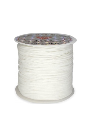 Paraşüt - Bileklik Ipi Beyaz 100 Mt 0,8 Mm