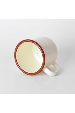 Emaye Kupa Krem Krem