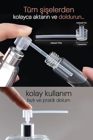 Aoz Kozmetik 25 Adet Parfüm Transfer Aparat / Parfüm Dolum Aparat