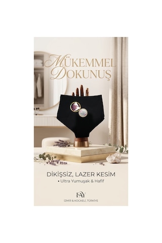 Papatya Lingerie Lazer Kesim Yüksek Bel Bikini Külot 2'li Set 3 Farklı Renk Seçeneği Siyah - 928400343 Siyah