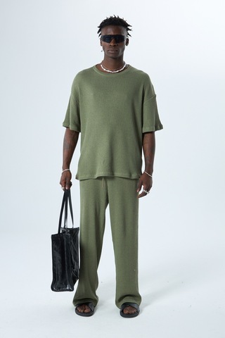Basıc Oversize Takım Haki