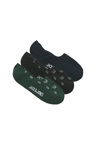 Jacdenım Dog Multı Short Sock 3 Pack Siyah