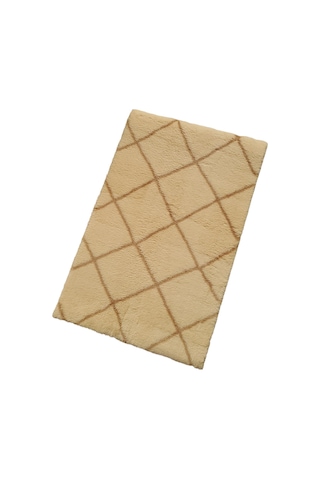 Jassrug Royal Kaymaz Taban Banyo Halısı 50x80 Diamond Bej Bej