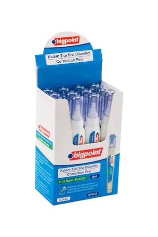 Bigpoint Kalem Tipi Sıvı Silici 8 Ml X 12 Adet