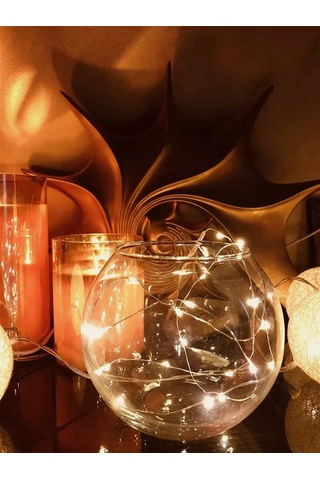 Familylove Pil İle Çalışan Buket Çiçekleri İçin Sıcaklık Işıkları, Civalı, Küçük 254306502 Beyaz