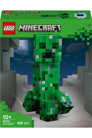 LEGO® Minecraft® Creeper™ 21276 - 10 Yaş ve Üzeri Çocuklar için Video Oyunu Temalı Aksiyon Figürü İçeren Yaratıcı Oyuncak Yapım Seti(665P)