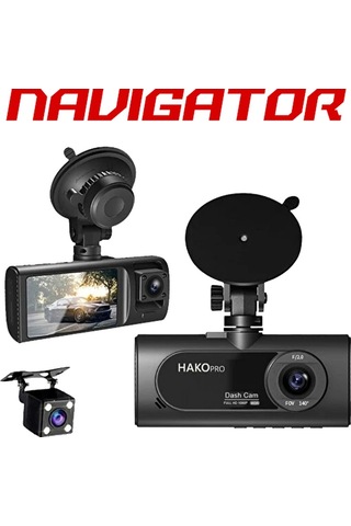 Navigator Hako Pro 180 Açılı 1080p Dvr Ekranlı Wi-fi Yol Kayıt Kamerası Cmr100 Ön Arka Kamera Diğer