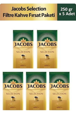 Jacobs Selection Filtre Kahve Fırsat Paketi 5 x 250 G