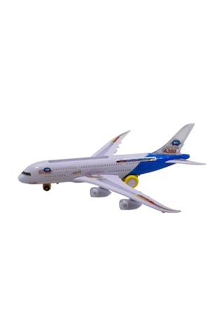 Oyuncak Uçak A380 Dev Boy Işıklı Sesli 45 CM