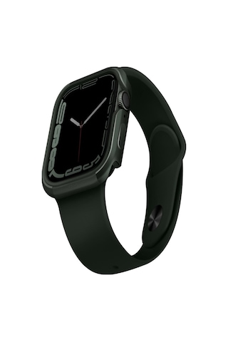 Apple Uyumlu  Watch 45mm Kasa Koruyucu Metalik Görünüm Valencia Serisi Camlı Kasa