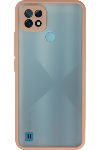 Newface Realme C21 Kılıf Montreal Silikon Kapak Semeglbl - 3 - Pembe
