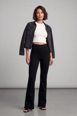 Bluew White Kadın Siyah Flare Esnek Tayt Jean Pantolon