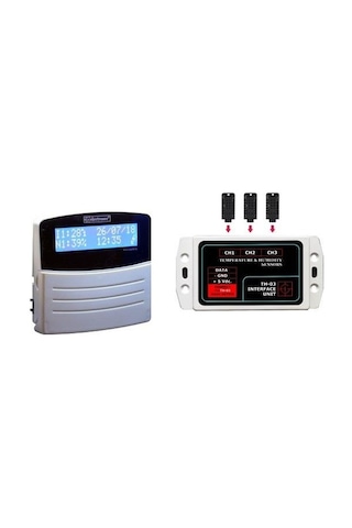 Electrosec TH-03 ETH Web Tabanlı 3 Kanal Isı Nem Alarm Takip