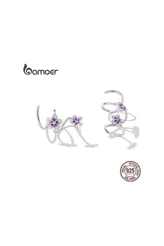 Novahub Bamoer 925 Ayar Gümüş Mavi Taş Kulak Kancası, Geometrik Çiviler, Kadınlar İçin Trendy Takı, Parti Hediye B / Çok Renkli