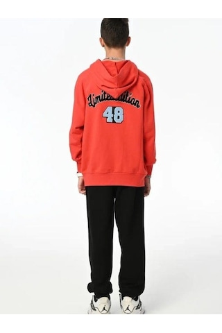 Marions Erkek Çocuk Limited 48 Yazılı Sweatshirt-13548 Kırmızı