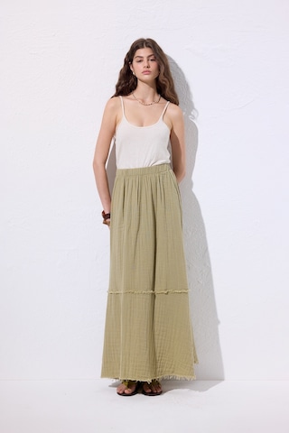 Müslin Katlı Geniş Etek Adaçayı Adaçayı