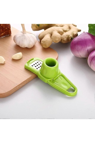 Çok İşlevli Paslanmaz Çelik Pres Sarımsak Dilimleyici Kesici Parç Çok Renkli