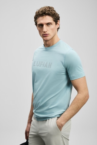 Lufian Oscar Modern Grafik Erkek T-shirt 111020280 Mavi