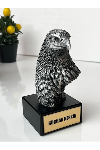 Dekoratif Kartal Heykeli Kartal Başı Biblo Ofis Ve Ev İçin