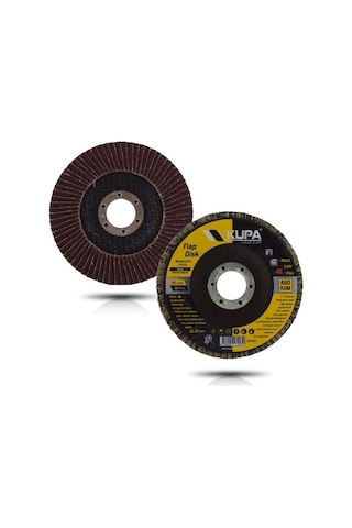 Kupa Katlı Flap Disk Zımpara A100 Kum - 10 Adet