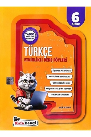 Kafadengi 6. Sınıf Türkçe Etkinlikli Ders Föyleri Kafa Dengi Yayınları