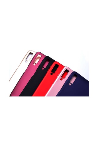 Samsung Uyumlu Galaxy A7 2018 Kılıf Zore Premier Silikon Kapak Siyah