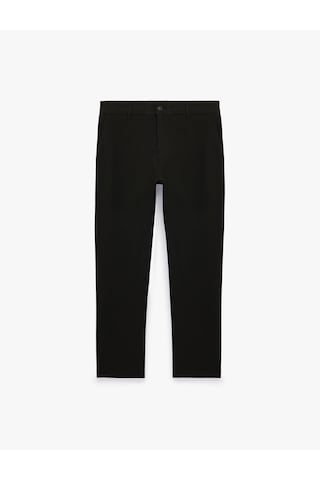 Koton Viskon Karışımlı Cepli Slim Fit Kumaş Pantolon Siyah 6sam40079hw