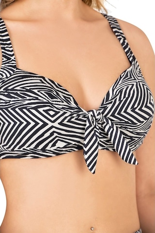 Endeep Kadın Büyük Beden Destekli Zebra Desenli Bikini Takımı