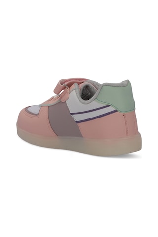 Slazenger  PERLE Çocuk Cırt Cırtlı Beyaz  -  Pembe  Sneaker