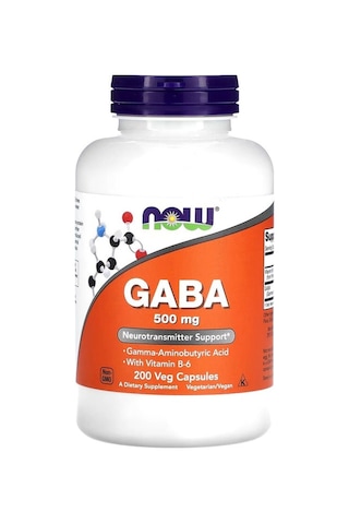 B-6 Vitaminli Gaba, 500 Mg, 200 Bitkisel Kapsül