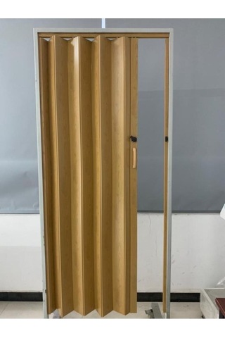 Akordeon Kapı Kibar Modeli, Meşe Ahşap Desenli, 84x216cm