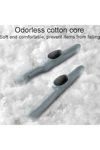 Novahub 1 Çift Araba Koltuğu Depolama Organizatörü Koltuk Sızıntı Önleyici Dikiş Dolguları Gri Diğer