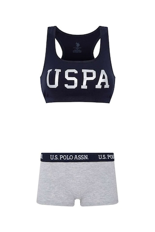 U.S. Polo Assn. Kadın Lacivert Büstiyer Şort Takım 66264