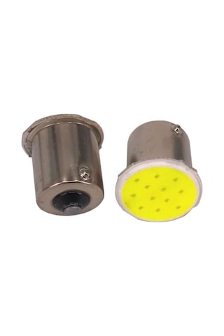 Sisa BA15S 1156 12 Cob Led Sinyal Stop Geri Vites Ledi 2 Adet