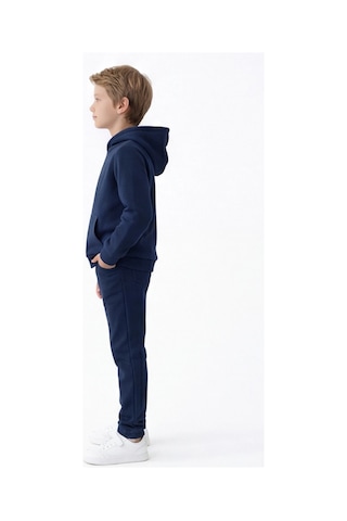 Esila Kids Çocuk Eşofman Takımı Kapüşonlu 3 İp 5-10 Yaş Lacivert